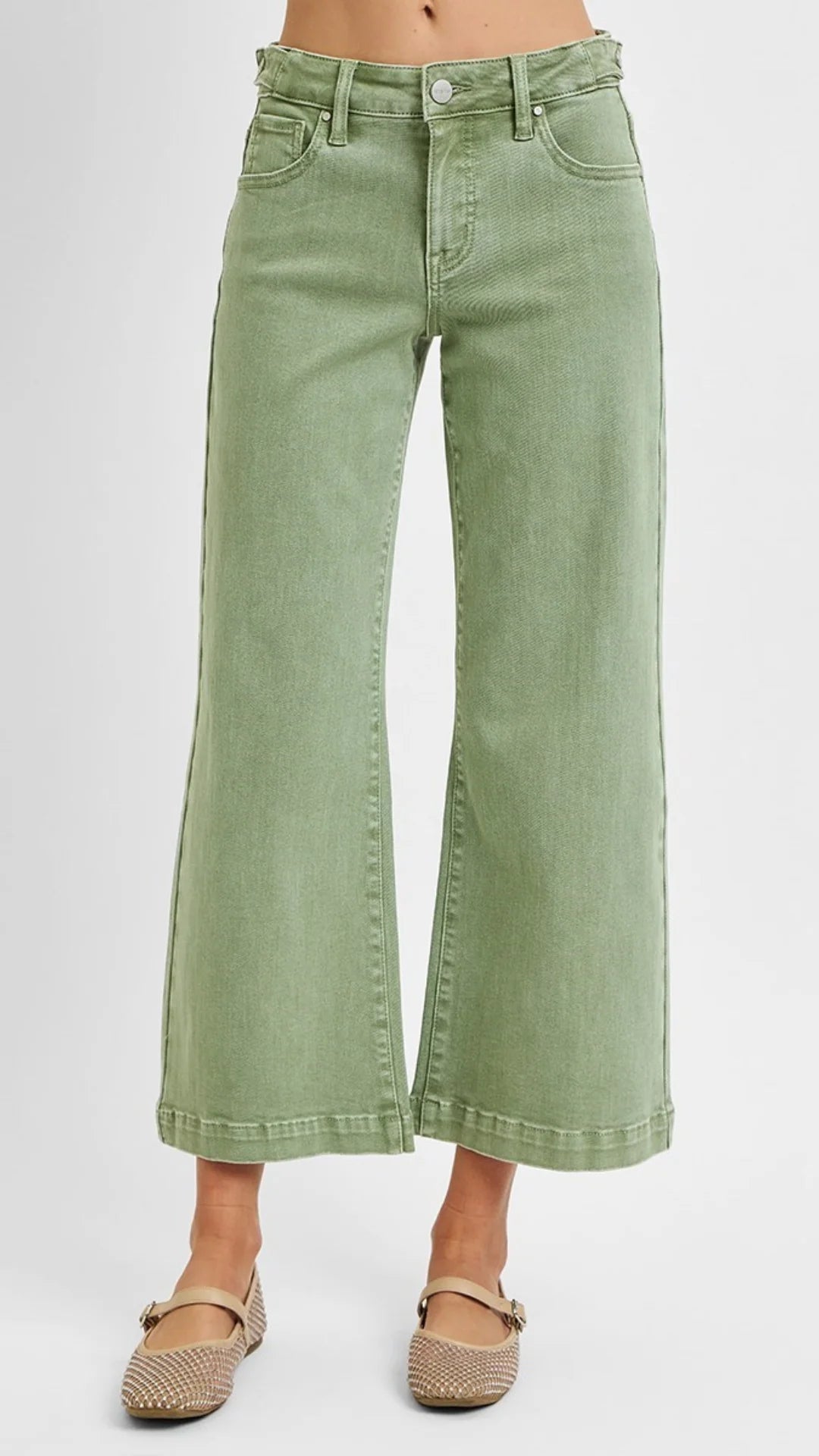 PLUS SIZE | Petal Mid Rise Adjustable Waist Jeans | Risen Jeans