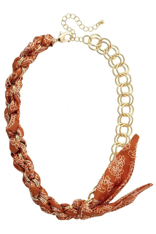 Maddie Chain Scarf Necklace