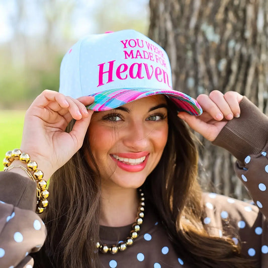 You Were Made For Heaven Canvas Cap