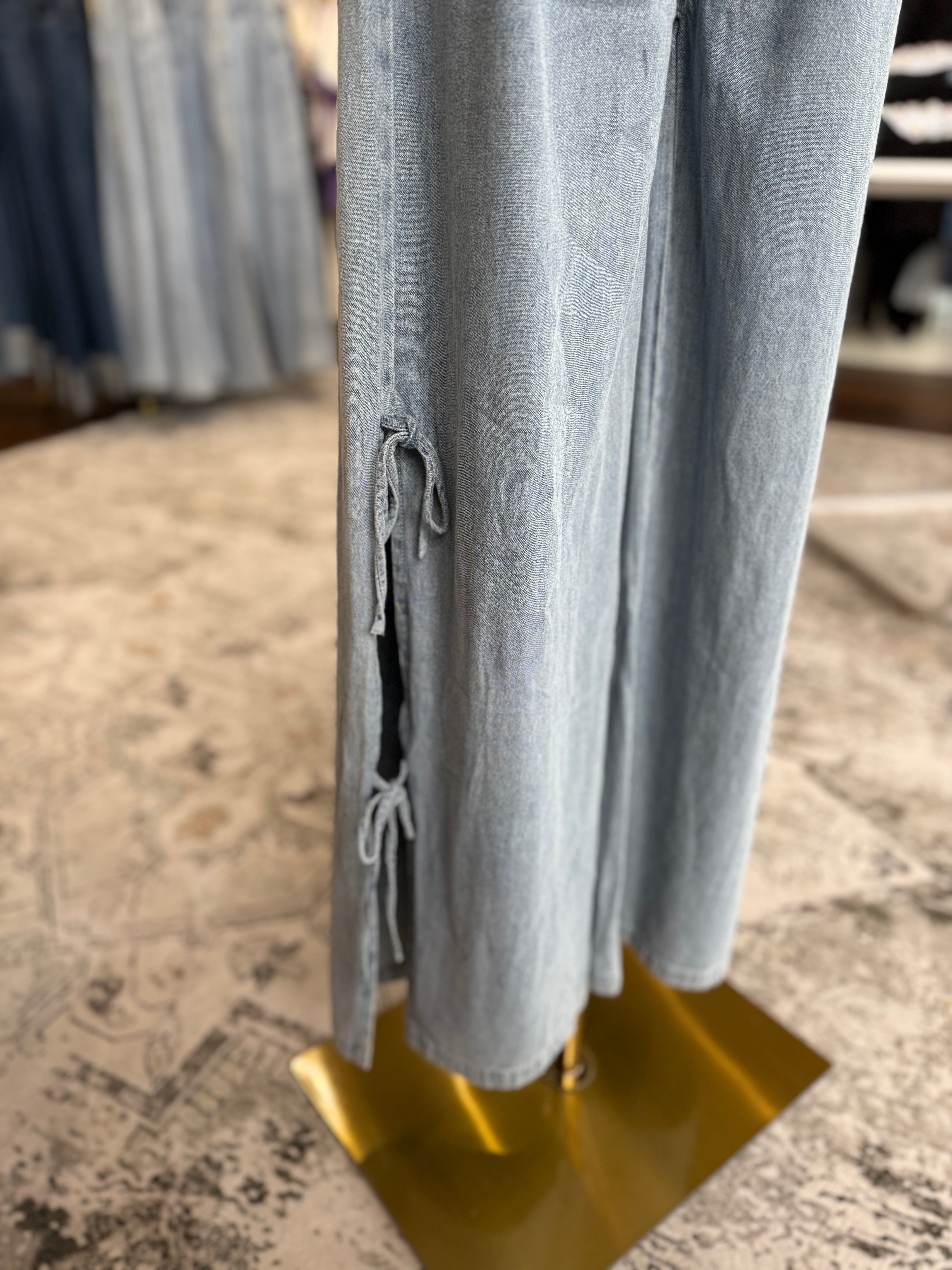 Driftwood Tie Denim Pants