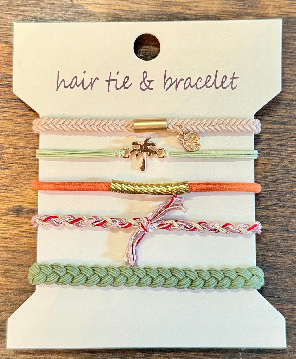 Wanderlust Hair Tie Bracelet Set | Set of 5
