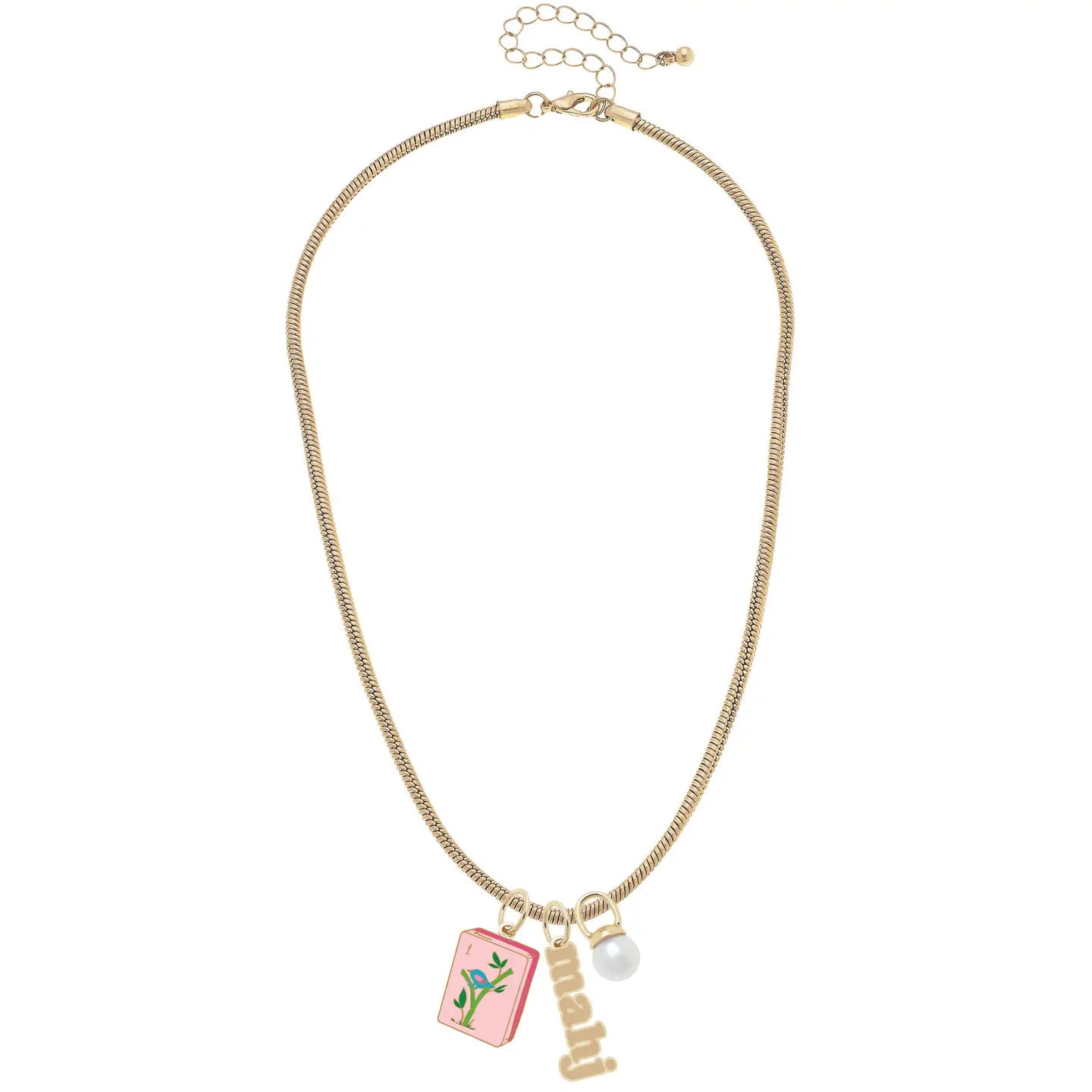 Mahjong Charm Necklace
