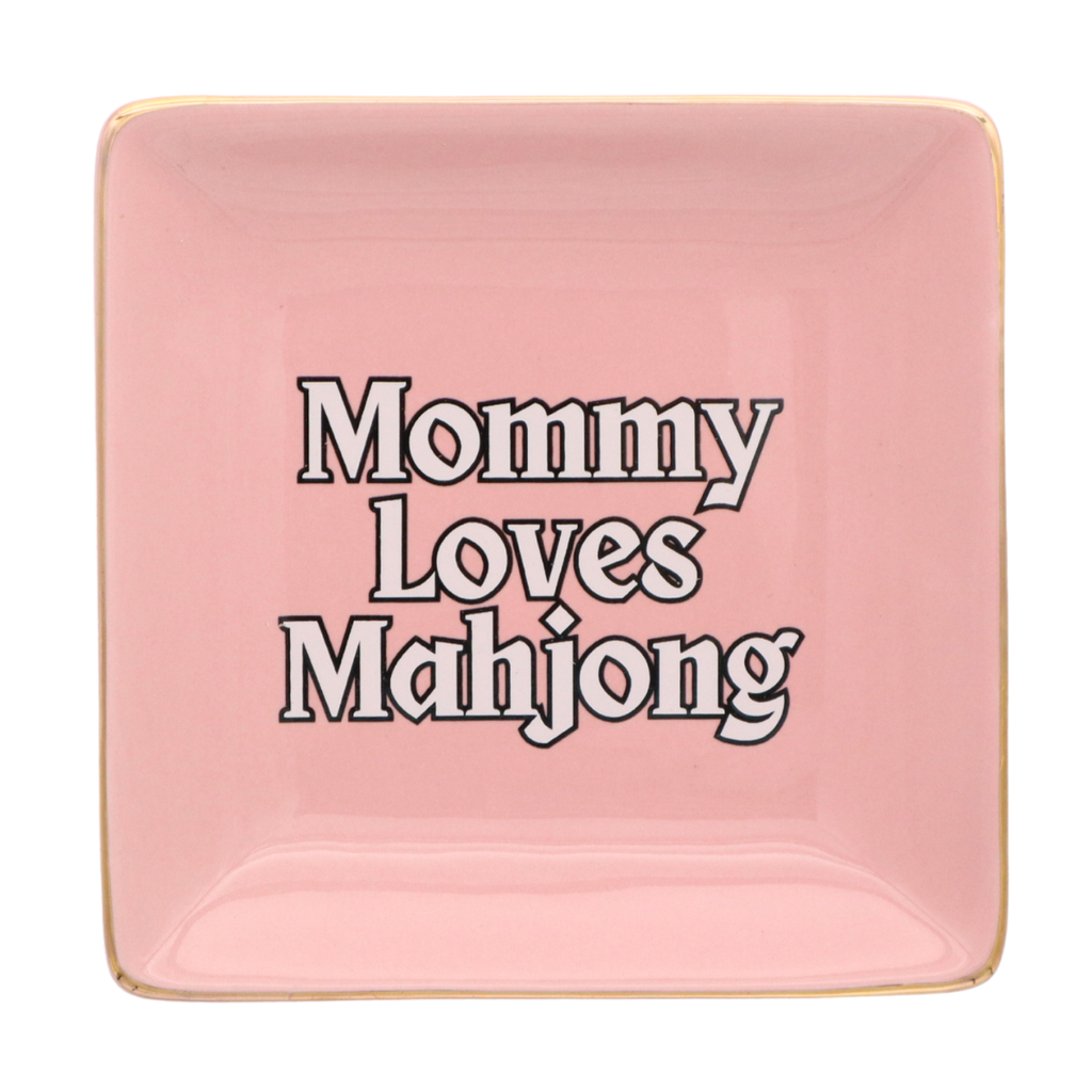 Mommy Loves Mahjong – Game Night Darlings Mahjong Square Trinket Tray