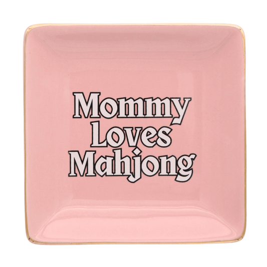 Mommy Loves Mahjong – Game Night Darlings Mahjong Square Trinket Tray