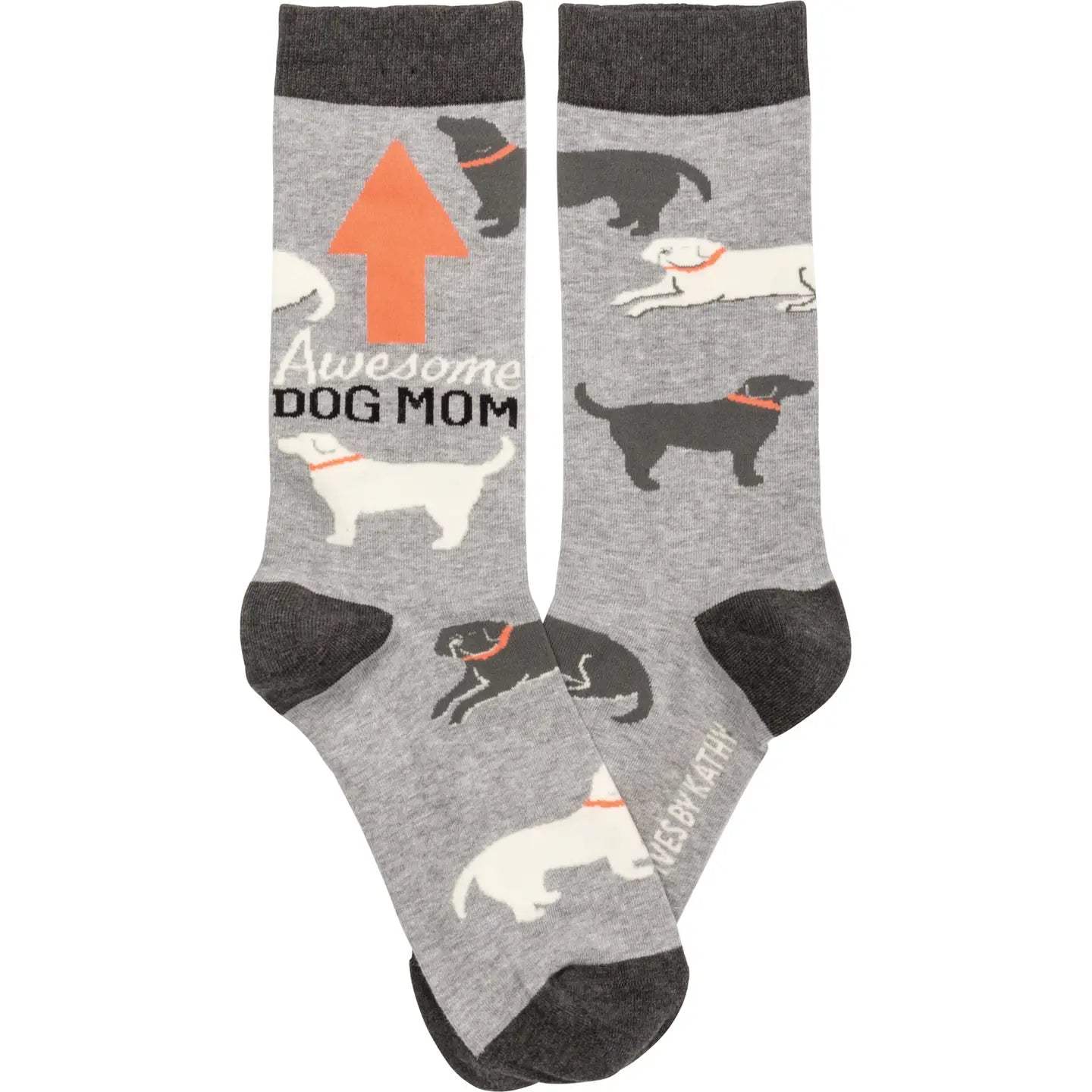Classic Woven Crew Socks - Dogs