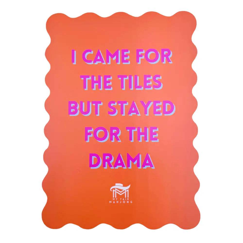 Game Night Mahjong Shuffle Card