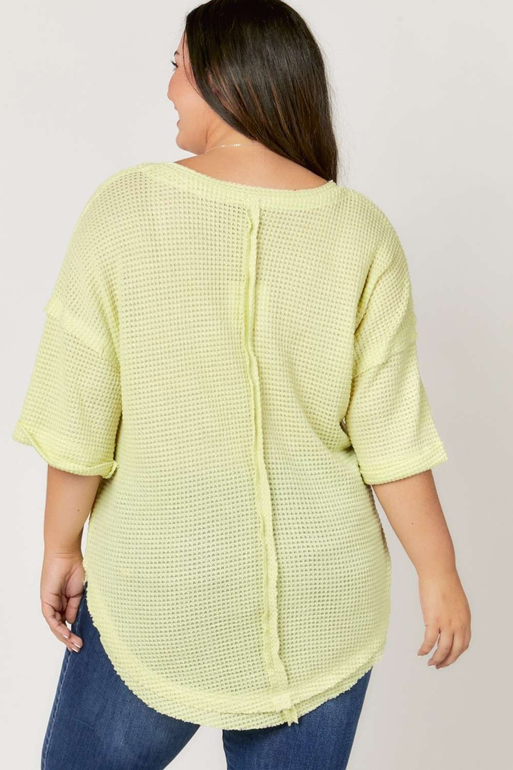 PLUS SIZE | Chill Knit Round Neck Top