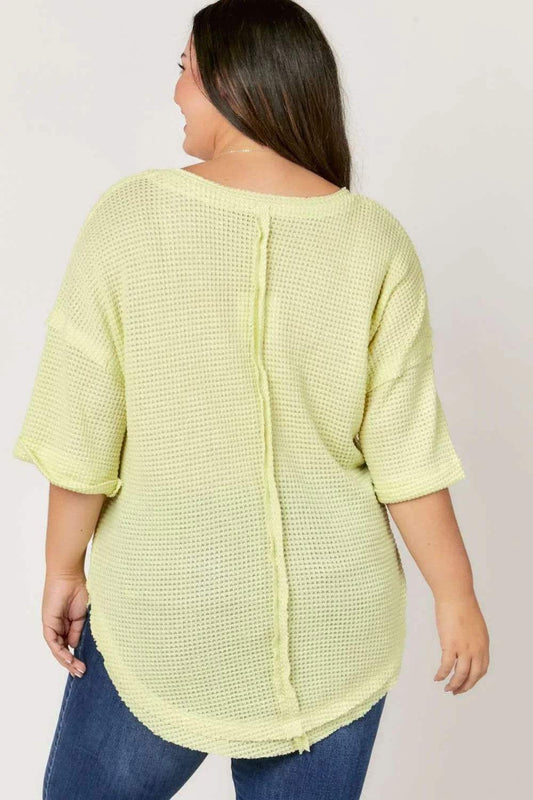 PLUS SIZE | Chill Knit Round Neck Top
