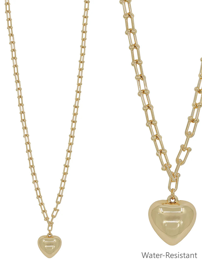 Jenny-Ann Puffy Heart Necklace