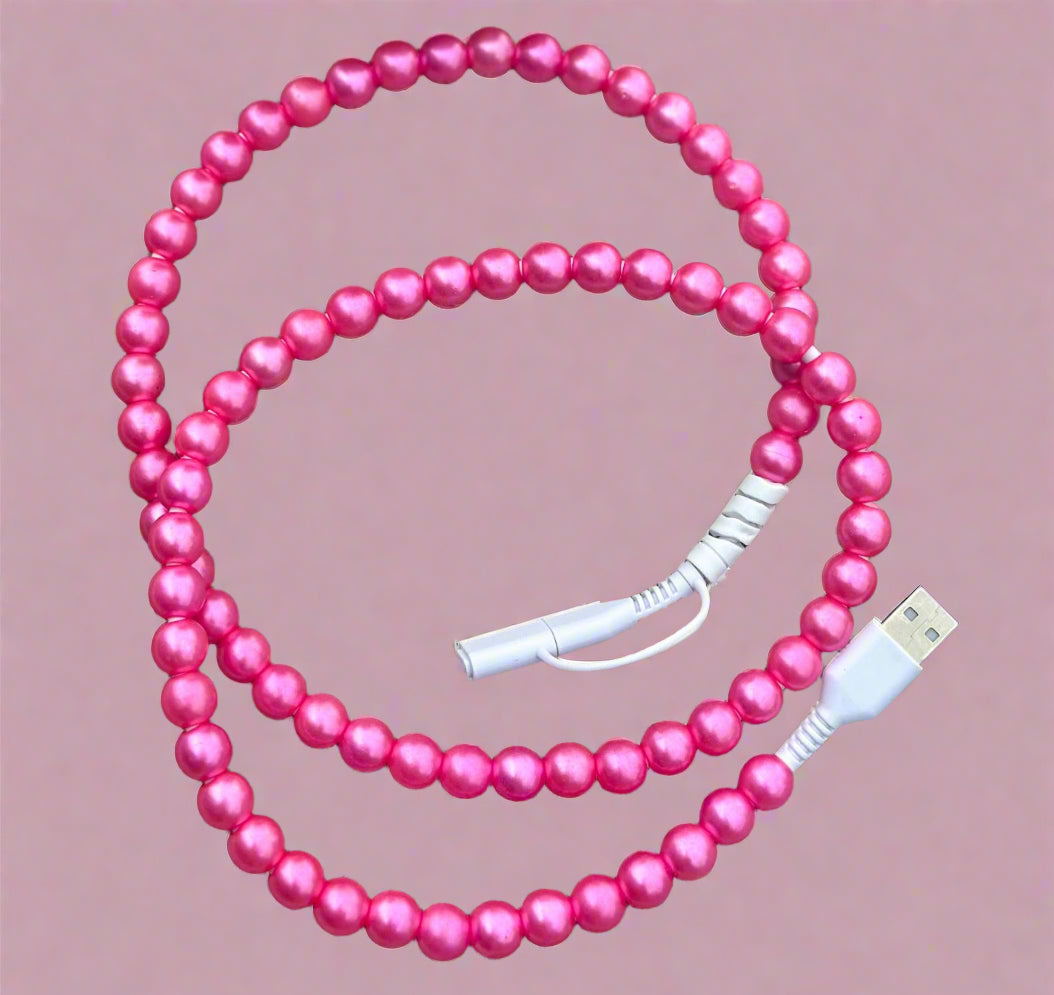 Beaded Pearl Phone Charger