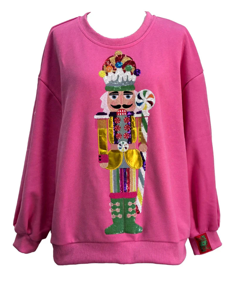 Pink Candyland Nutcracker Sweatshirt | Queen of Sparkles