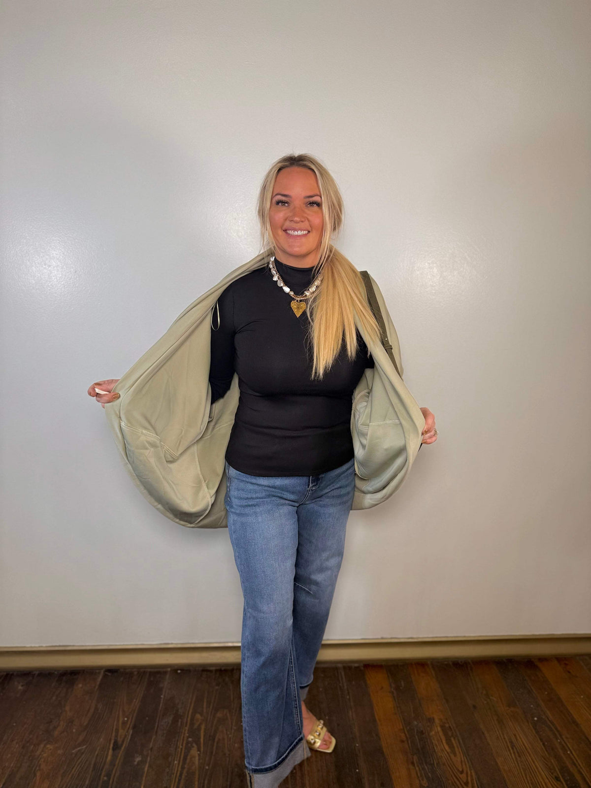 Noemie Scuba Dolman Shawl Cardigan | PLUS SIZE AVAILABLE