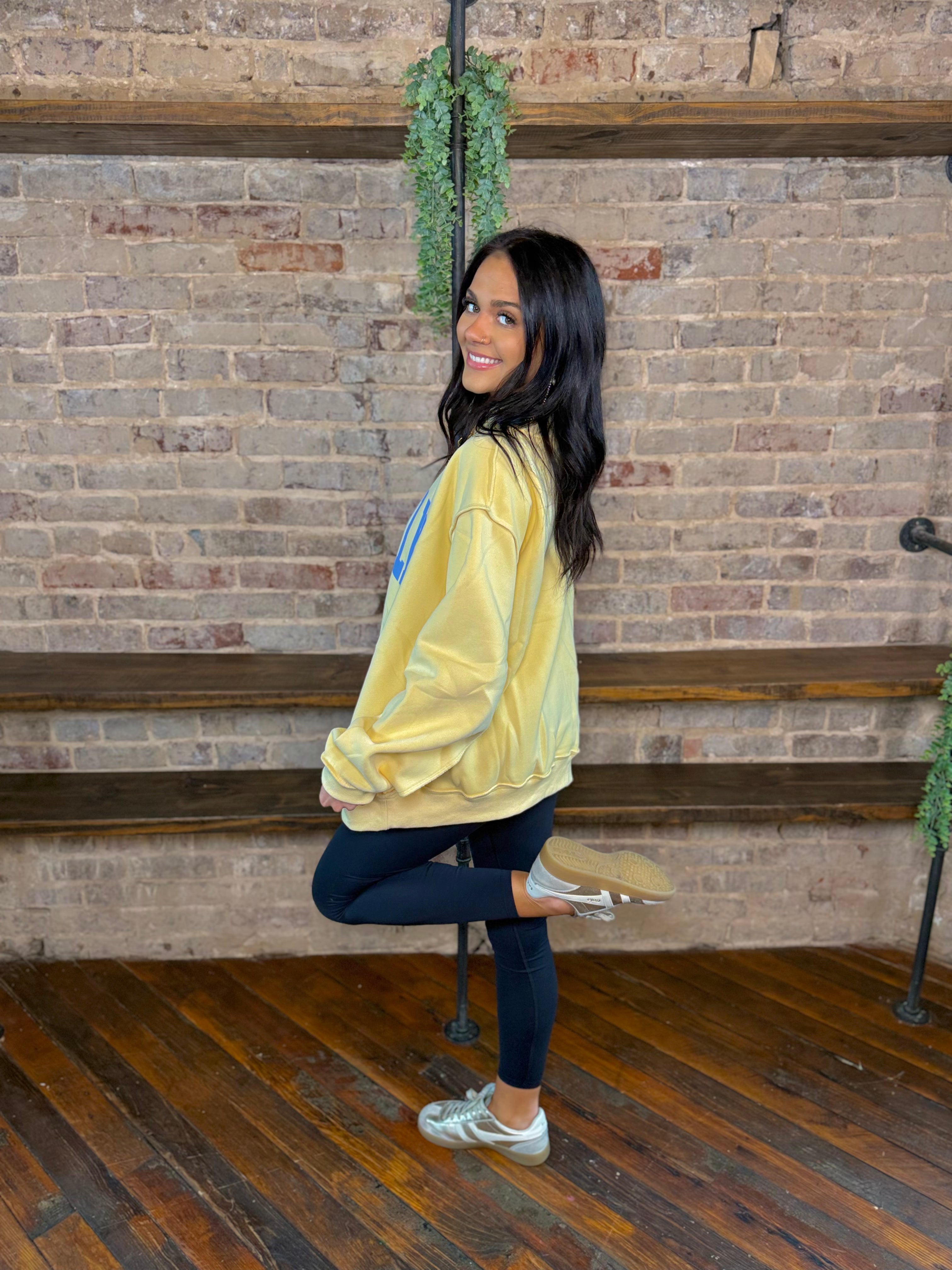 Dilly Dally Mock Neck Sweatshirt