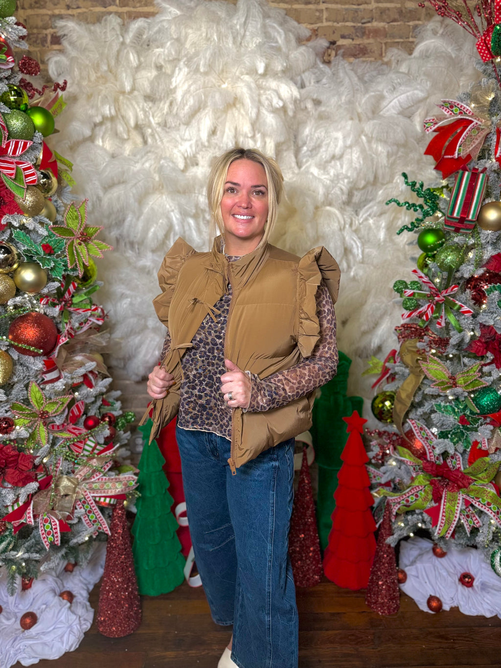 Thistleyn Front Bow Puffer Vest