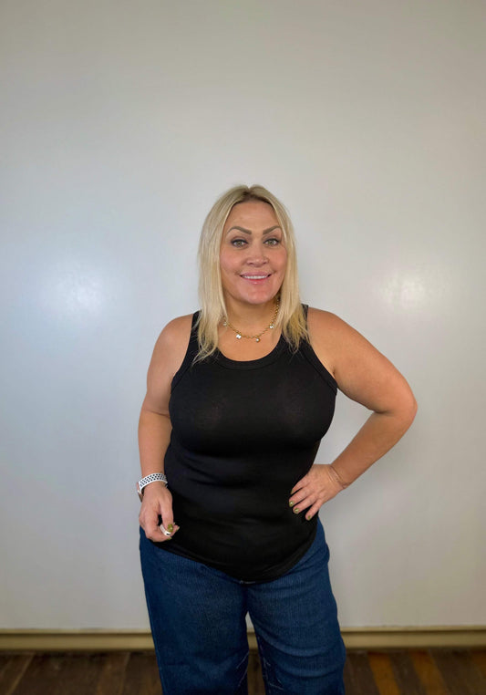 Sleeveless Basic Cami Tank Top | PLUS SIZE AVAILABLE