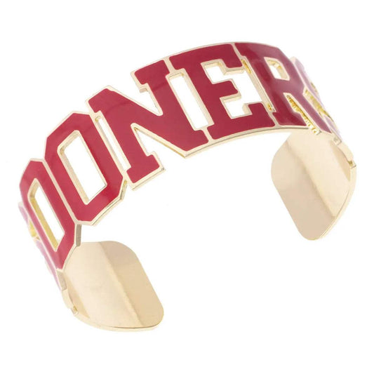 Game Day Sooners Varsity Outline Cuff