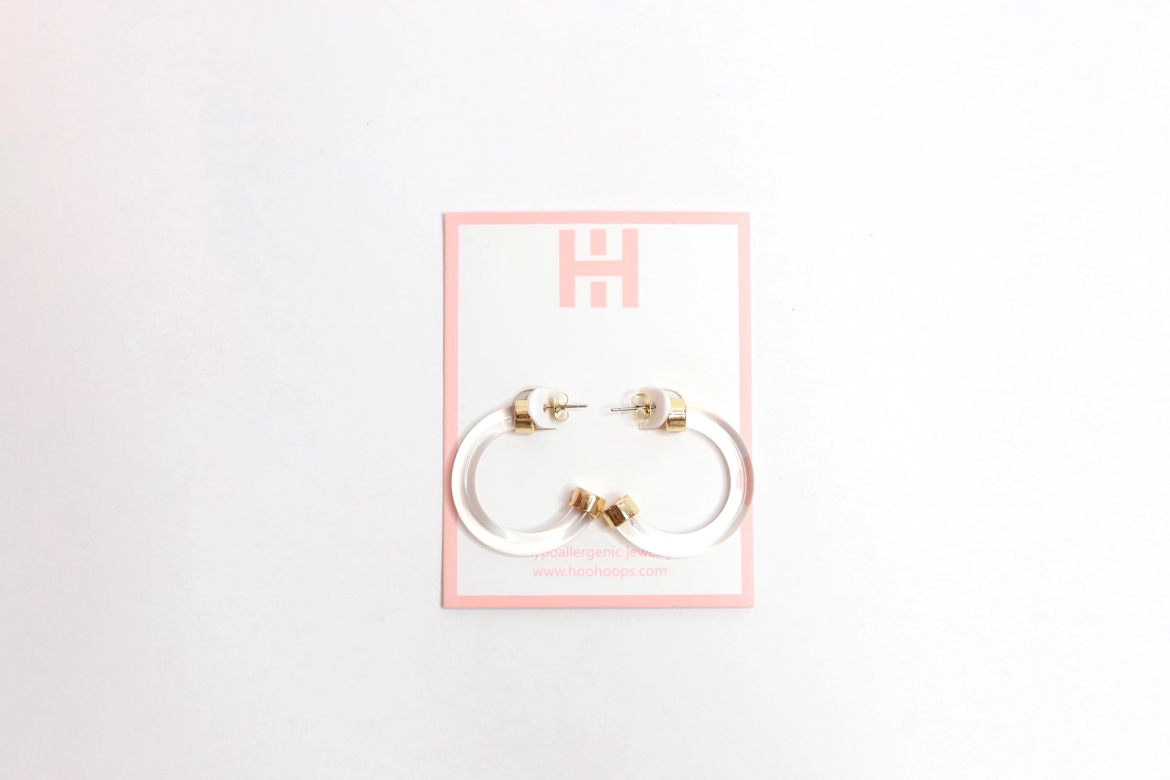 Hypoallergenic Small Acrylic Hoops