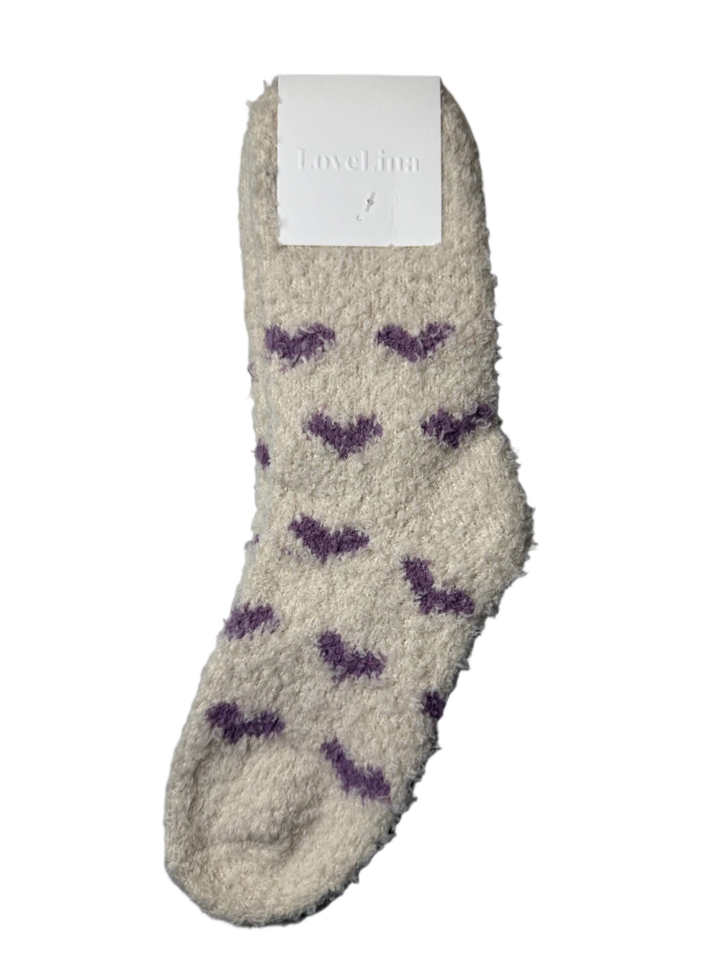 Cozy Heart Fuzzy Lounge Socks