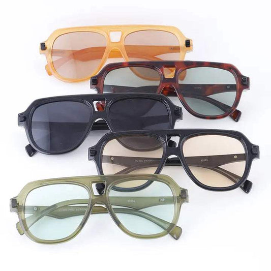 Arabella Straight Modern Aviator Sunglasses