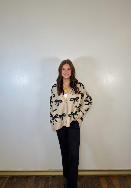 Scattered Bow Cardigan