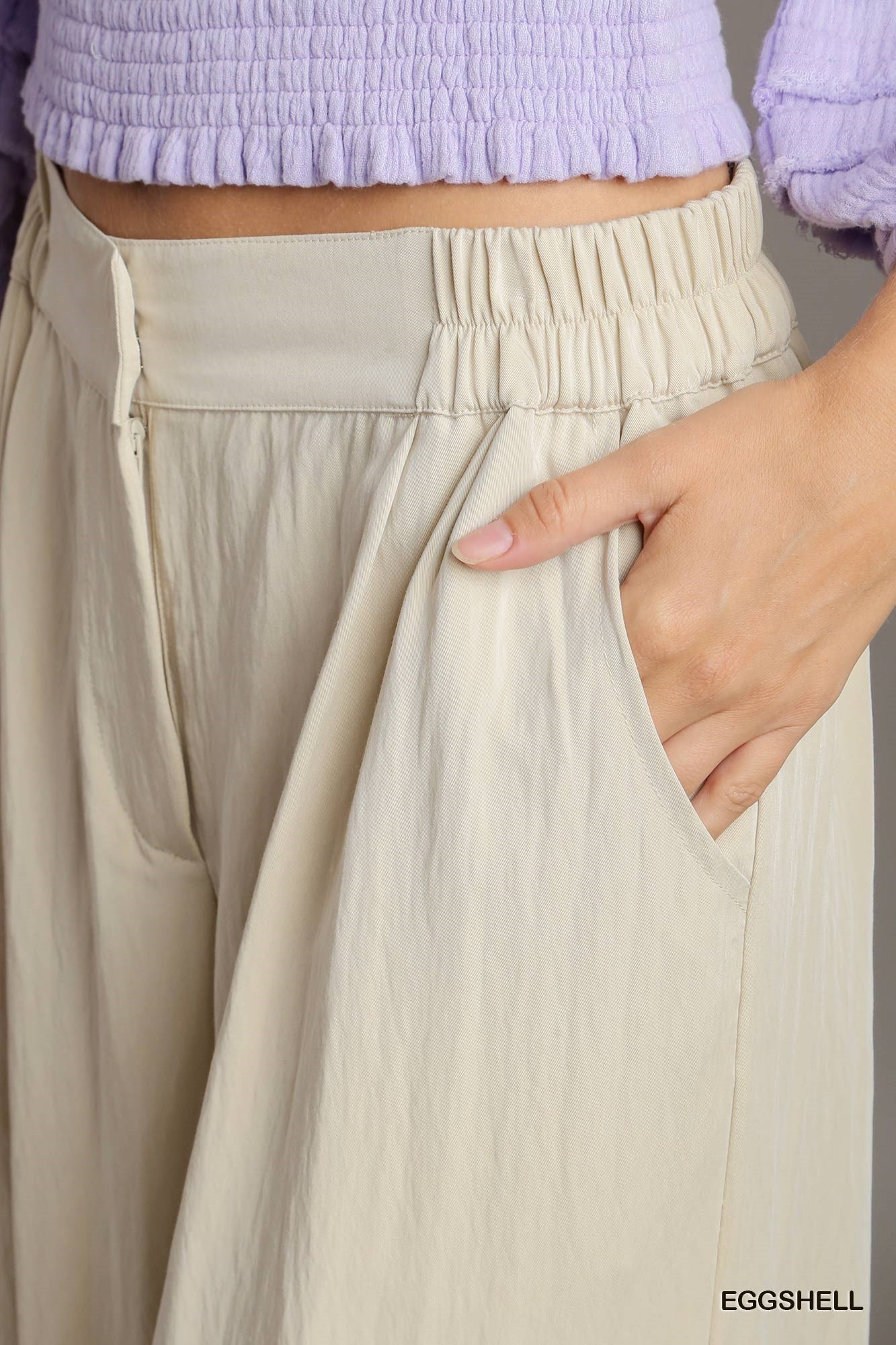 Pleated Wide Leg Trousers