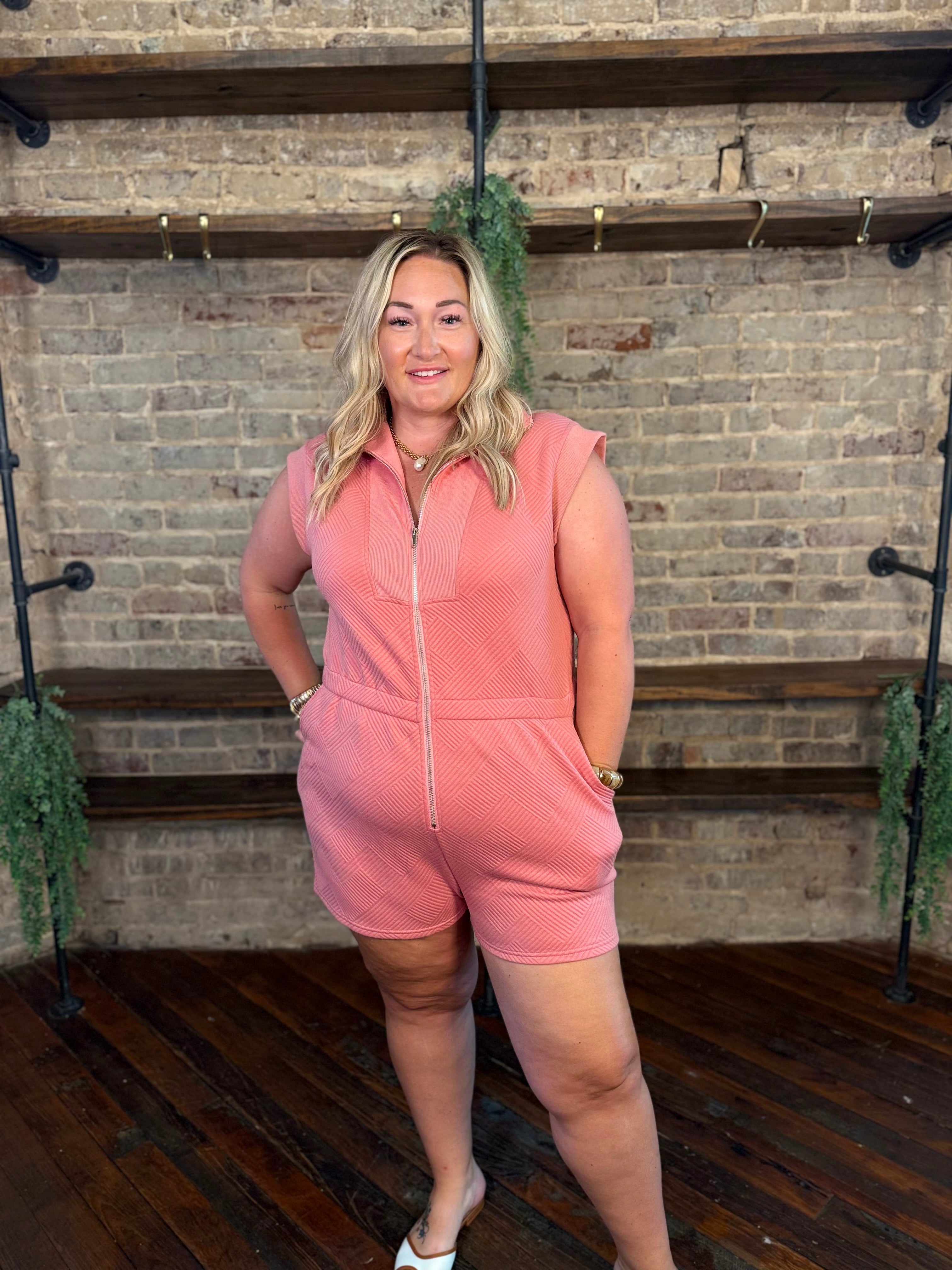 Stevie Zip-Up Romper | PLUS SIZE AVAILABLE