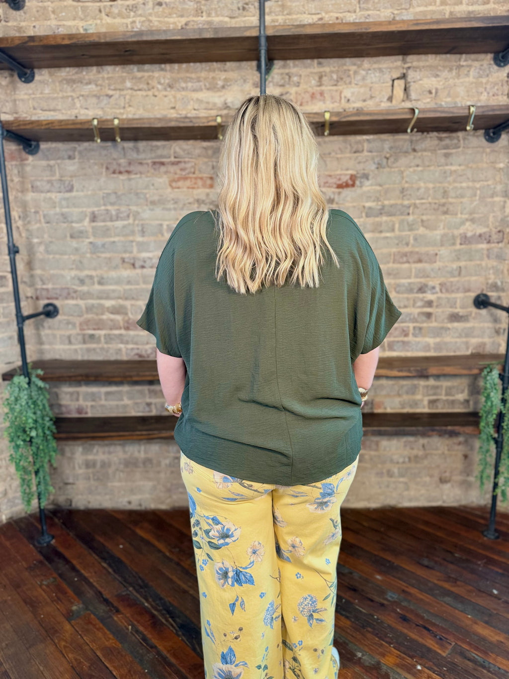 Lindee Floral Soft Stretch Twill Pants | PLUS SIZE AVAILABLE