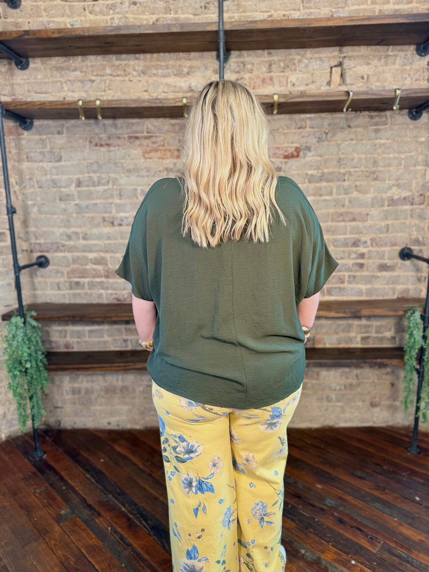 Lindee Floral Soft Stretch Twill Pants | PLUS SIZE AVAILABLE