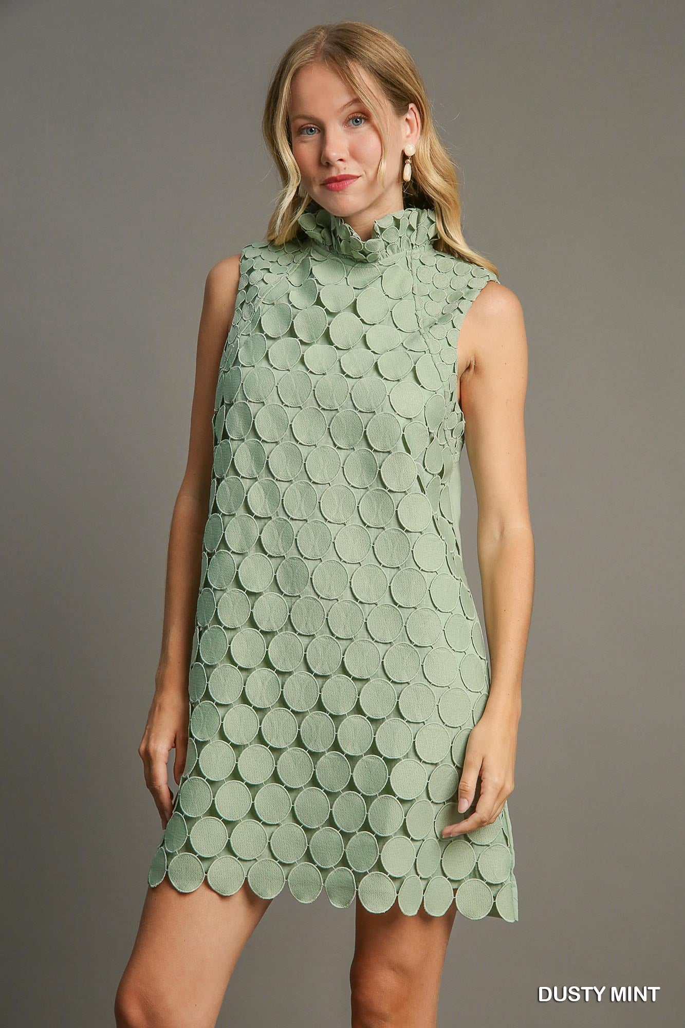 Abstract Halter Sleeveless Dress