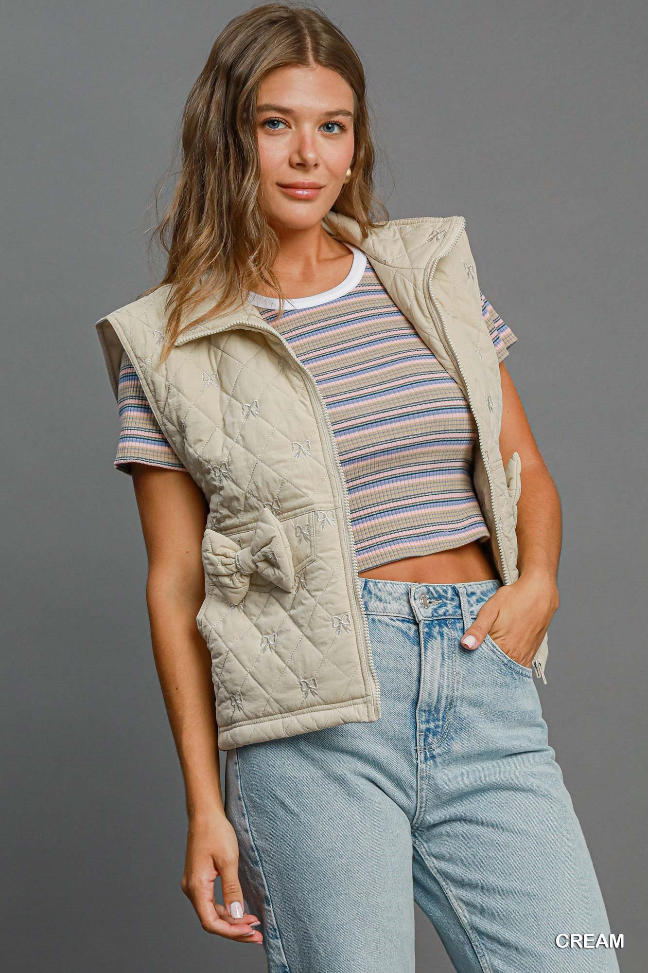 Elizabeth Bow Puffer Vest