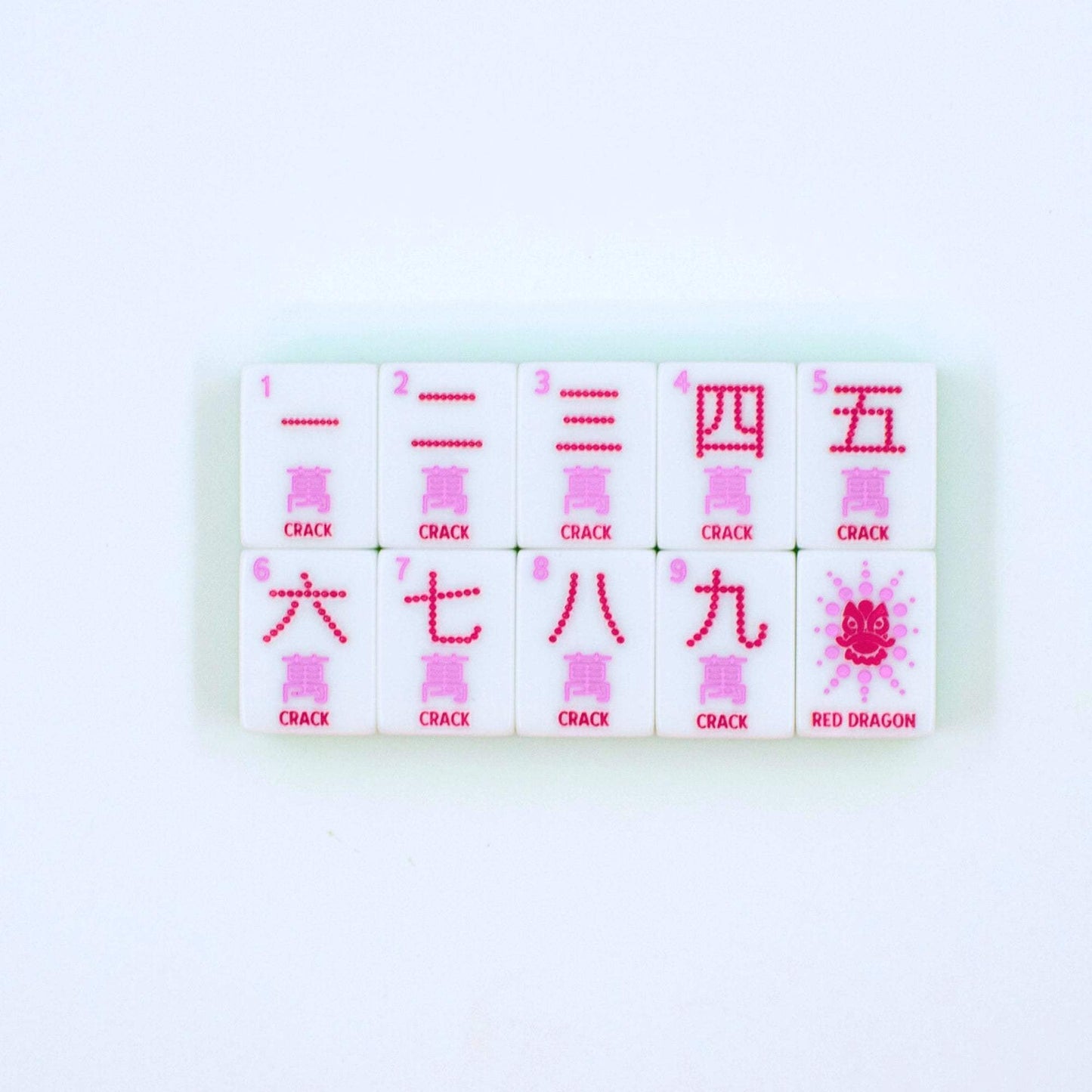 Crystal Confetti Lemon-Lime Mahjong Set