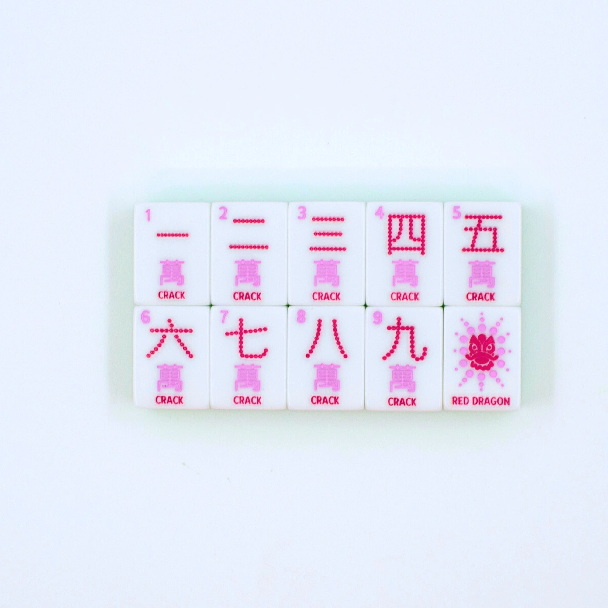 Crystal Confetti Lemon-Lime Mahjong Set