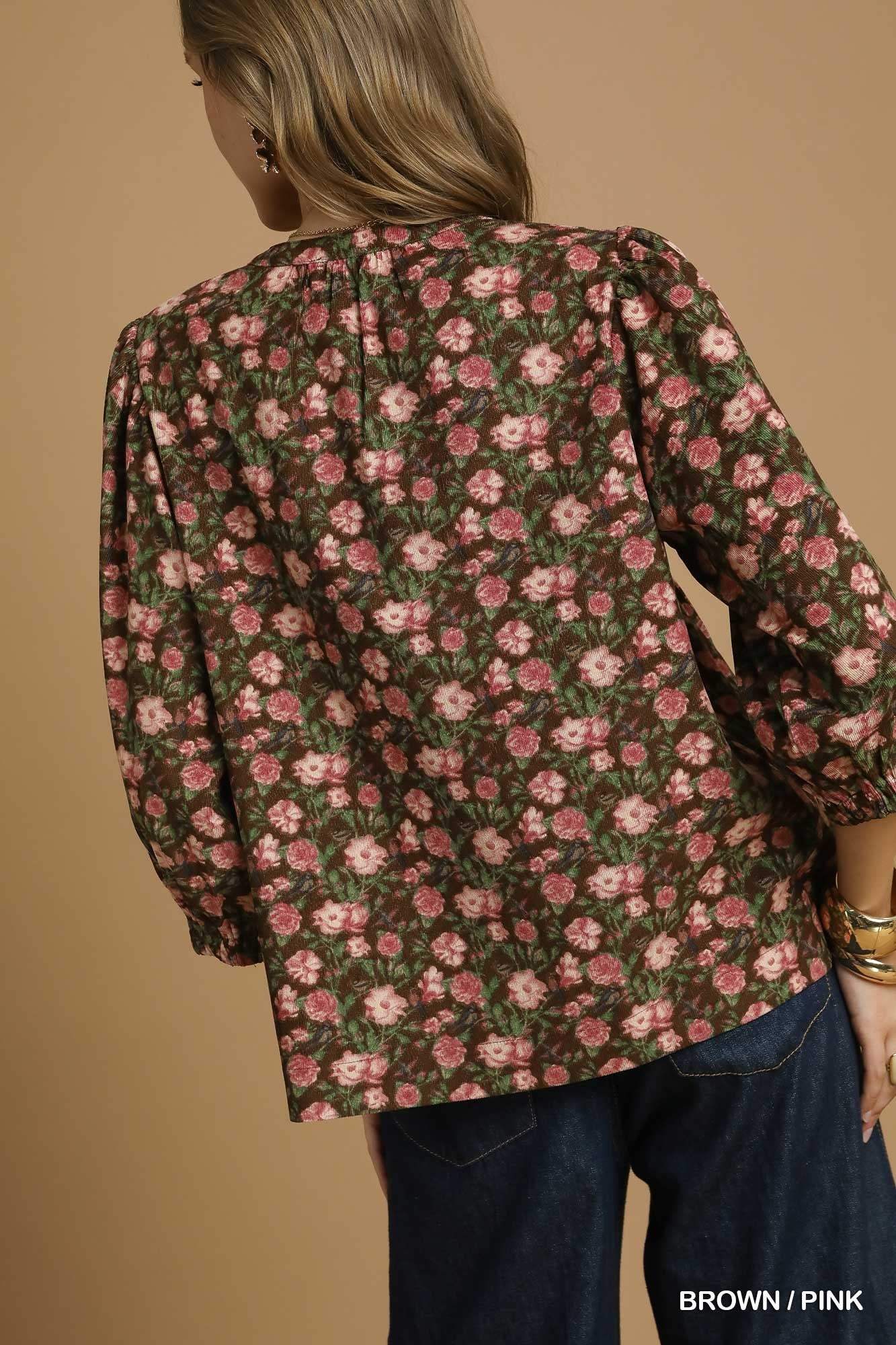 Vintage Floral Blouse | PLUS SIZE AVAILABLE