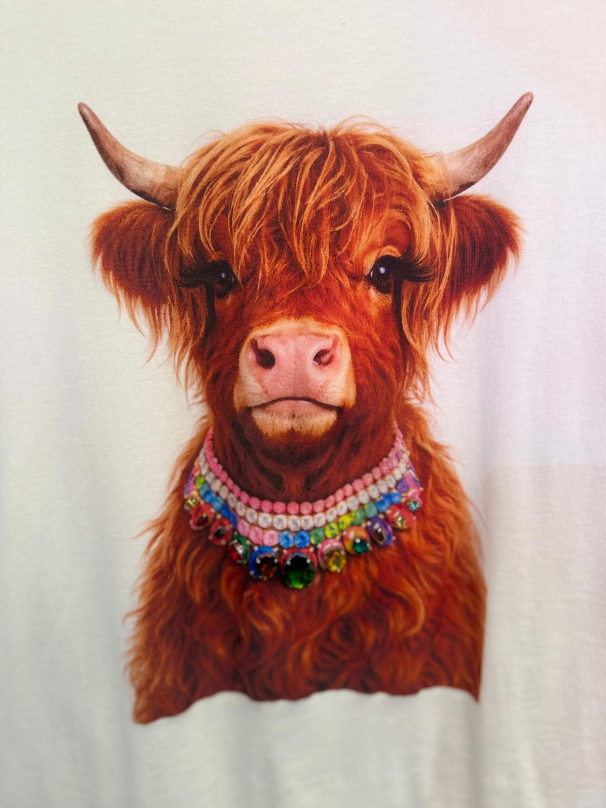 All Blinged Out Jeweled Animal Collar Tee