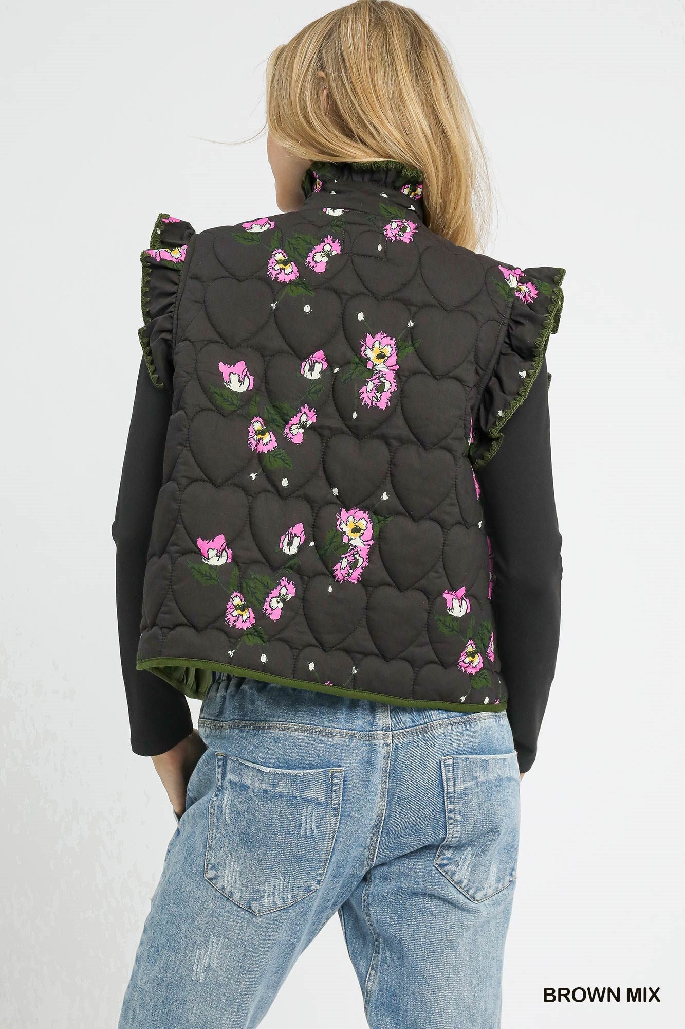 Daphne Quilted Floral Vest