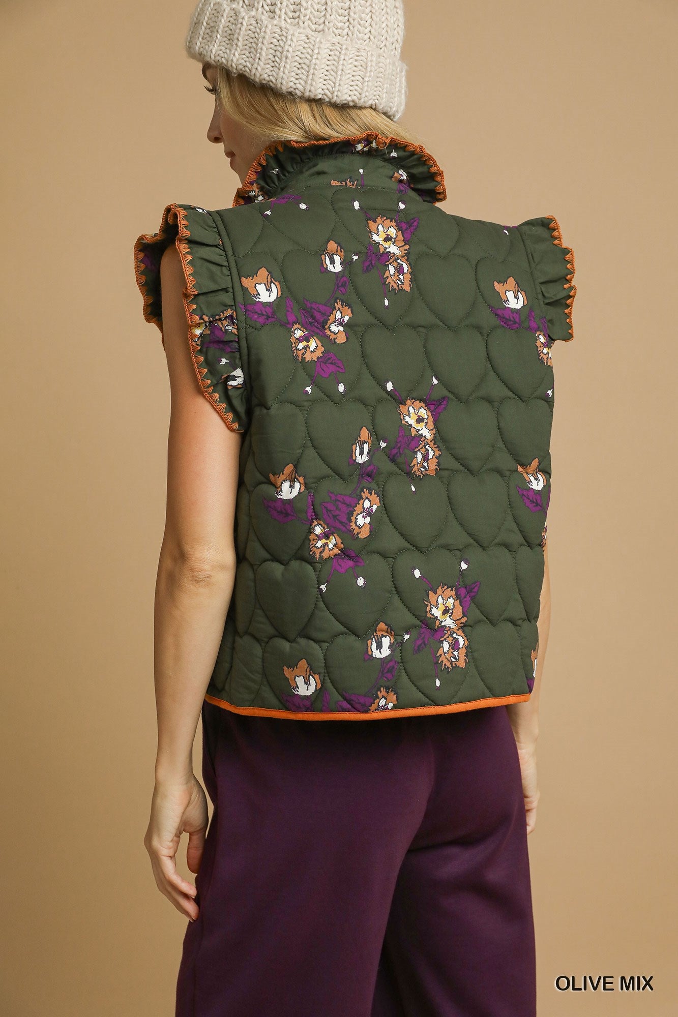 Daphne Quilted Floral Vest