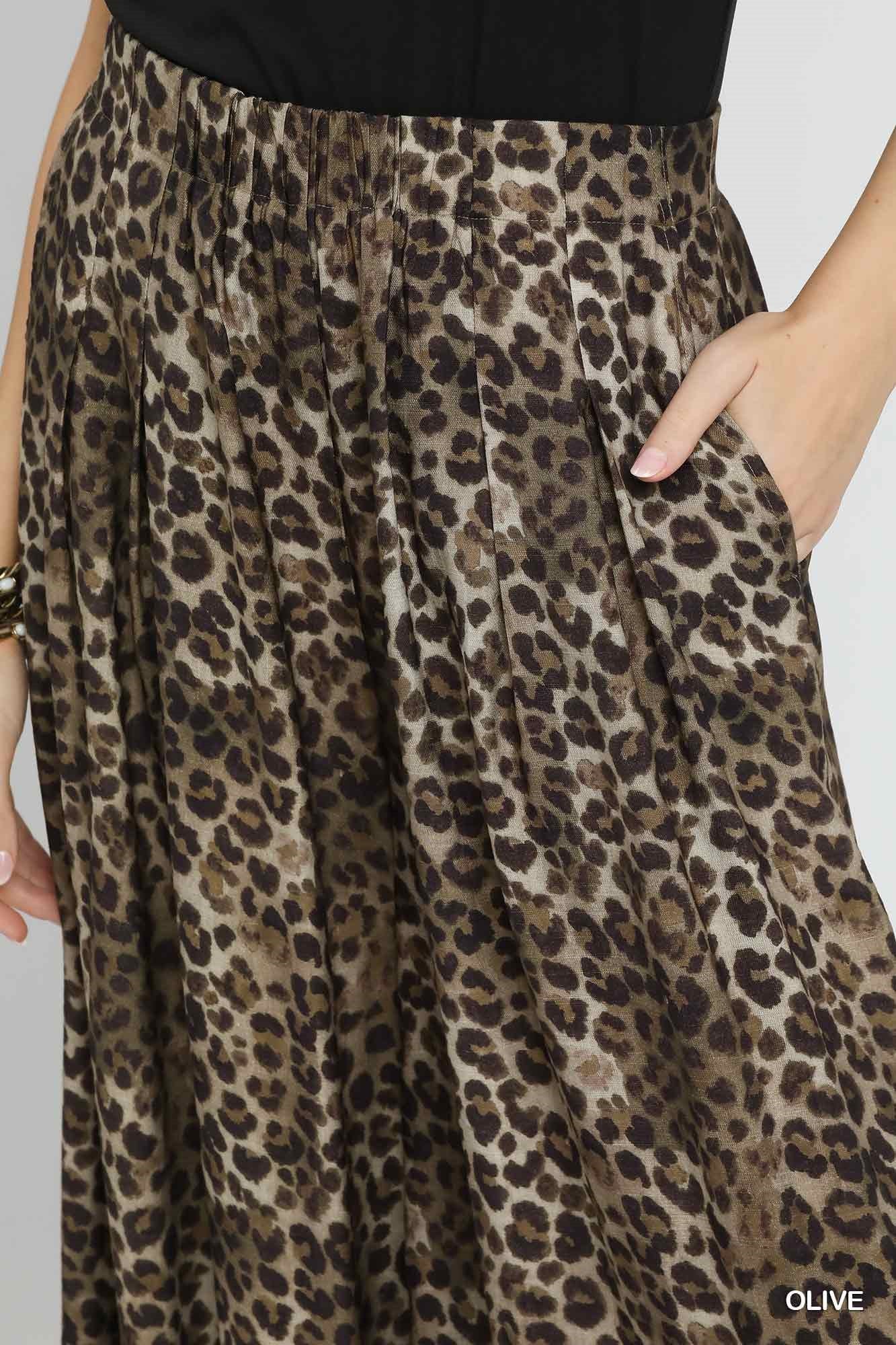 Mila Leopard Skirt Pants