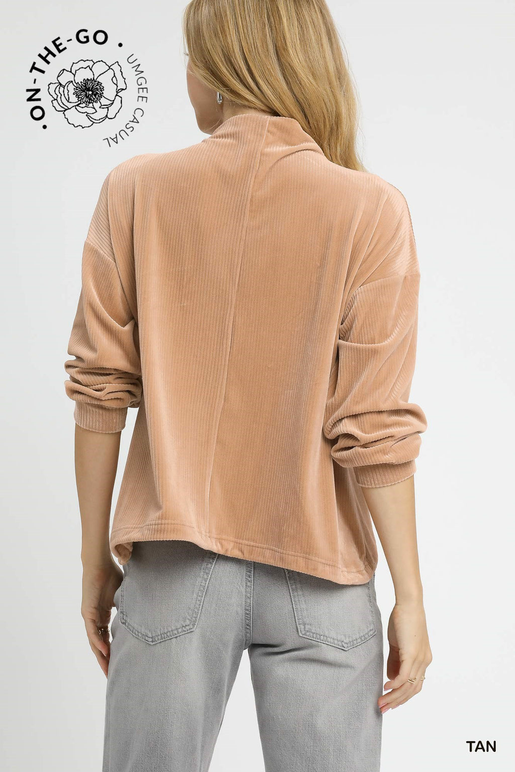 Ren Ribbed Drawstring Hem Pullover