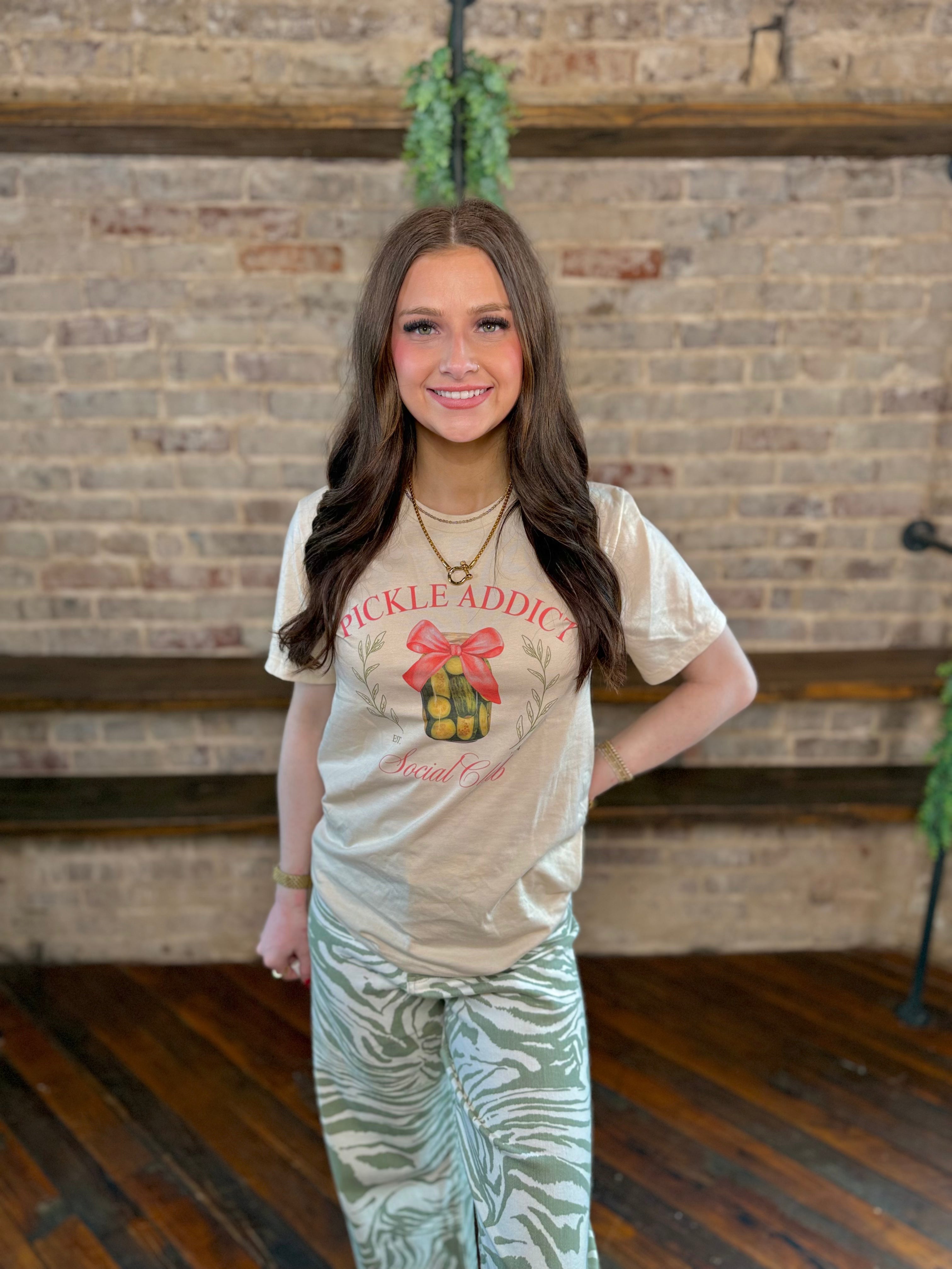 Pickle Addict Social Club Graphic T-Shirt | PLUS SIZE AVAILABLE