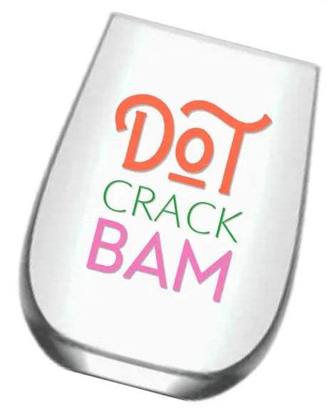 Mahjong Stemless Wine Glass