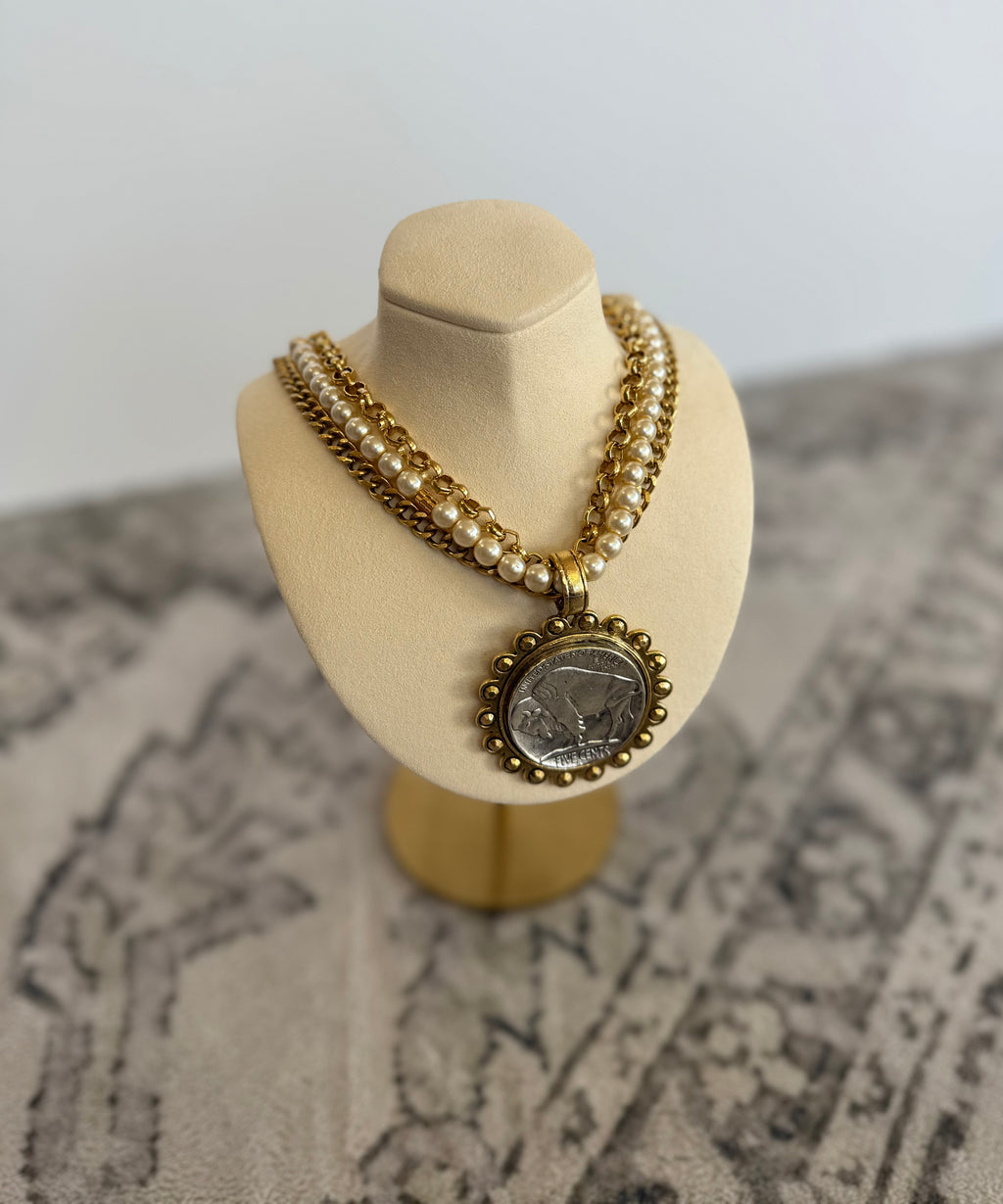 Free Spirit Layered Vintage Coin Necklace