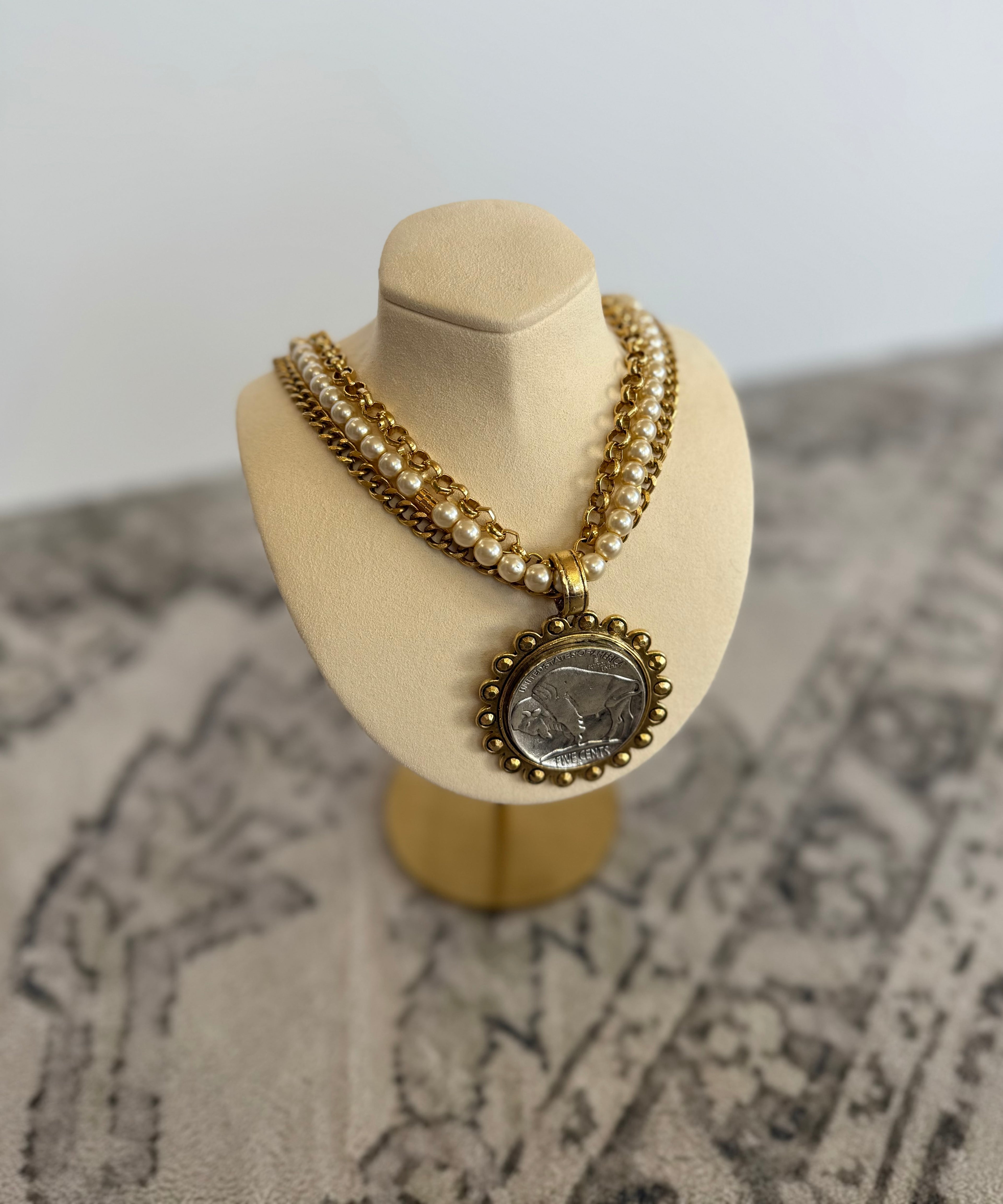 Free Spirit Layered Vintage Coin Necklace