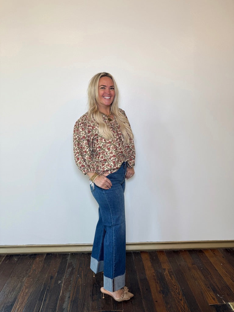 Vintage Floral Blouse | PLUS SIZE AVAILABLE