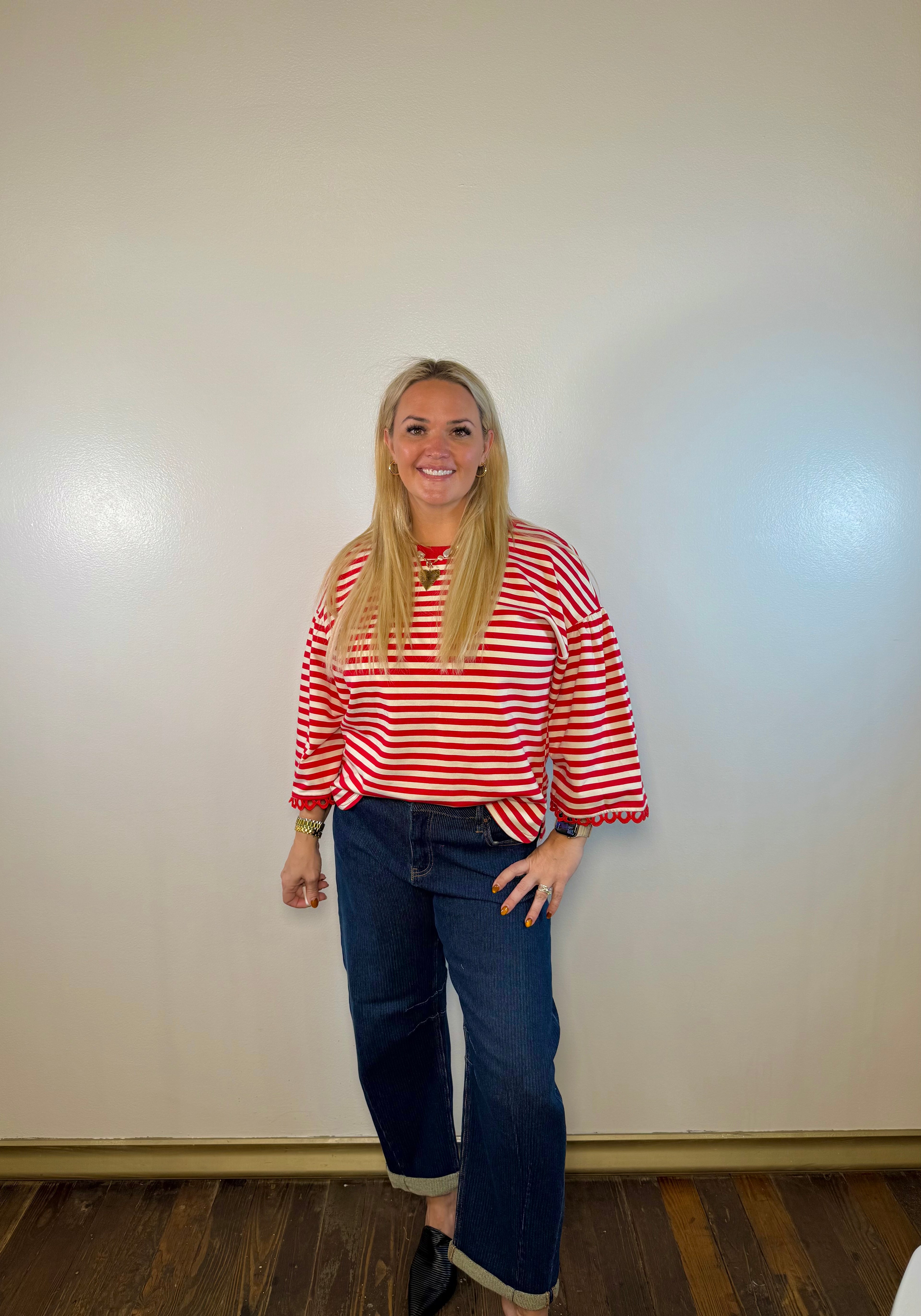 Lila Striped Blouse
