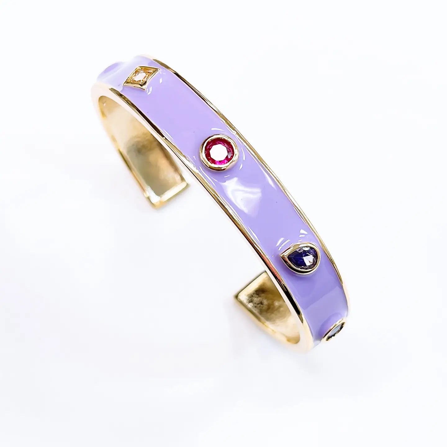 Katie Lavender Studded Bangle