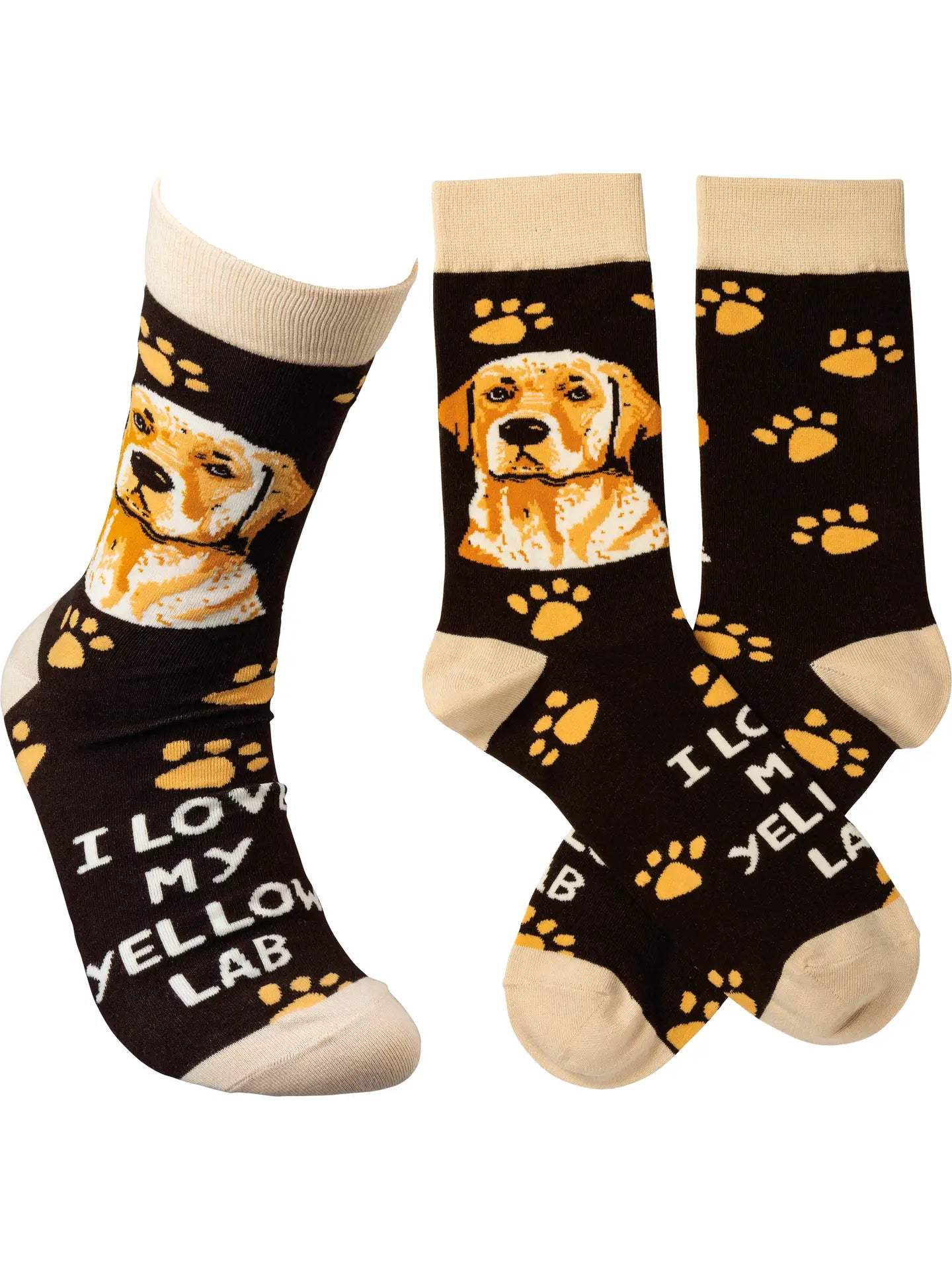 Classic Woven Crew Socks - Dogs