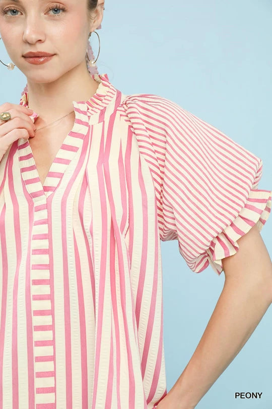 Gladys Striped Blouse
