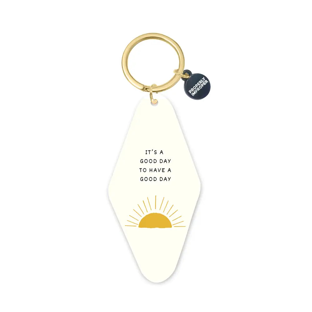 It's A Good Day Printed Keychain