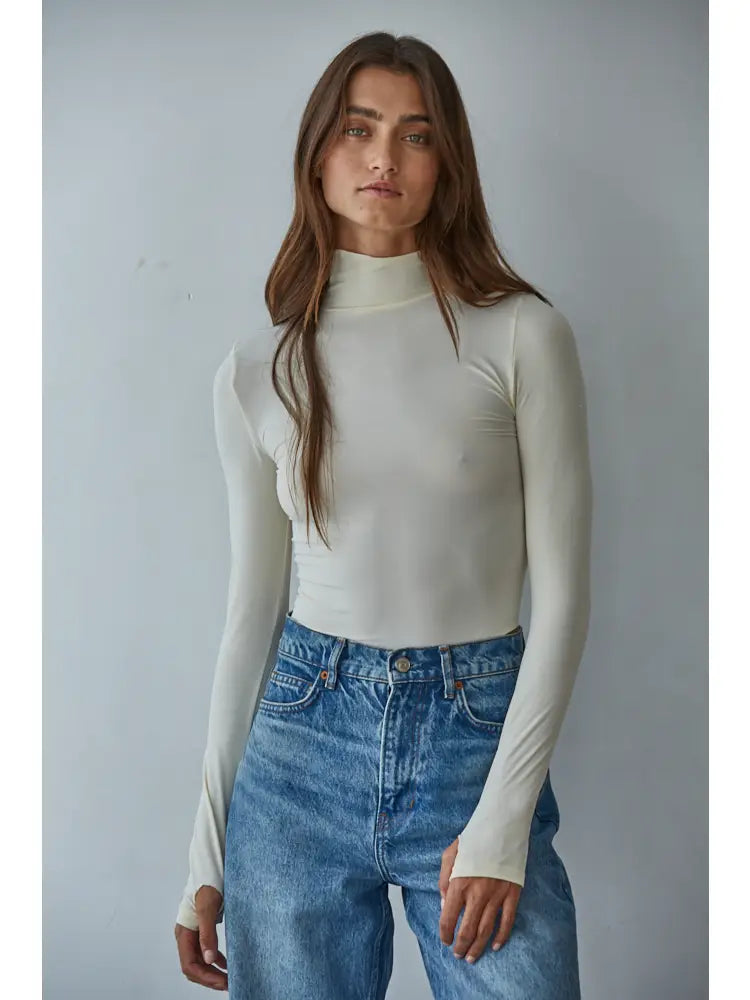 Sloane Knit Turtle Neck Bodysuit