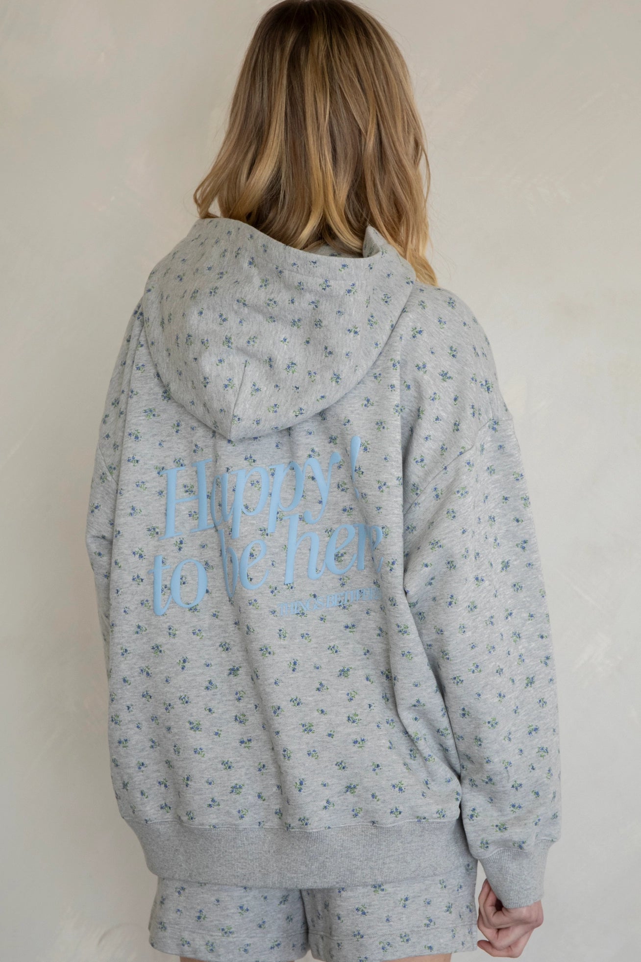 'Happy To Be Here' Fleece Hoodie Set